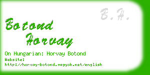 botond horvay business card